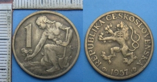 1957 - 1 Kčs 