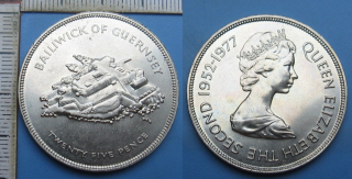 1977 - 25 pence - Guernsey