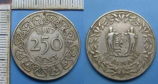1987 - 250 cent - Surinam