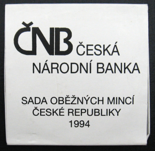 1994 - sada oběžných mincí ČR