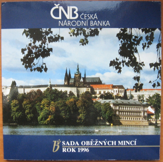 1996 - sada oběžných mincí ČR