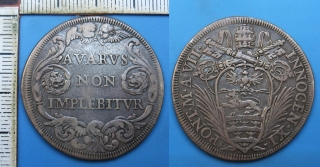 1682 - 1/2 scudo, stříbro - Innocenc XI., Papežský stát