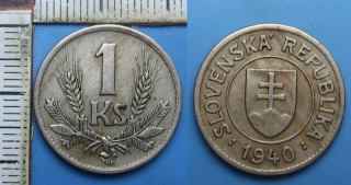 1940 - 1 koruna - Slovenský štát
