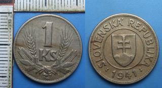 1941 - 1 koruna - Slovenský štát