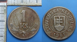 1941 - 1 koruna - Slovenský štát