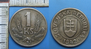 1942 - 1 koruna - Slovenský štát