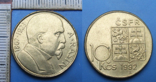1992 - 10 Kčs - ČSFR, A.Rašín