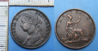 1886 - farthing - Velká Británie, Victoria
