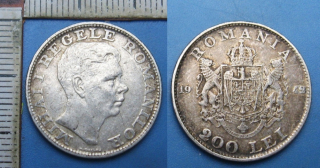 1942 - 200 lei, stříbro - Michal I., Rumunsko
