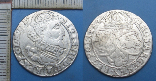 1626 - VI groš, stříbro - Polsko, Zikmund III. Vasa, Krakov-Ligenza