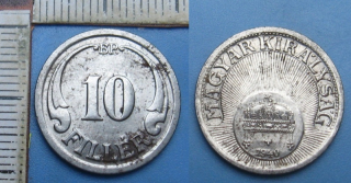 1940 BP - 10 fillér - válečné Maďarsko
