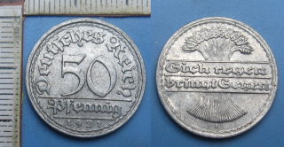 1921 F - 50 pfennig - Weimar
