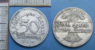 1920 A - 50 pfennig - Weimar