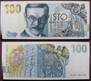2026 - 100 Kč - pamětní bankovka ke 100. výročí budování čs. měny - Vilém Pospíšil, PJ09 201626, včetně pouzdra - vše 100% stav