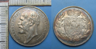 1904 - 1 koruna, stříbro - Lichtenštejnsko, Johann II.