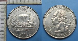 2003 P - quarter dollar - USA, Arkansas