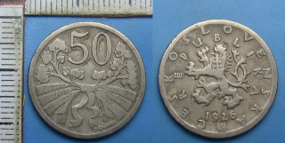 1926 R - 50 haléřů, vzácnější