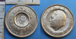 1967 - 10 krone - Norsko, Olav V.