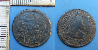 1713 - X soldi, stříbro - Karel VI., pro Lombardsko