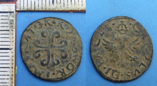 1529-1531 - sesino, stříbro - Carlo V., provincie Asti, Itálie