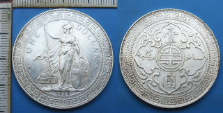 1898 - 1 trade dollar, stříbro - Velká Británie, Victoria