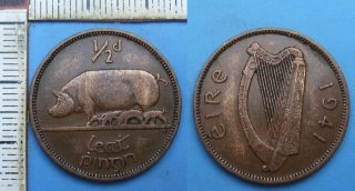 1941 - 1/2 penny - Irsko