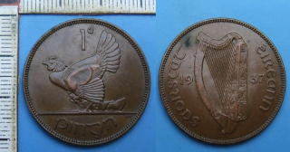 1937 - 1 penny - Irsko