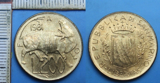 1981 - 200 lir - San Marino