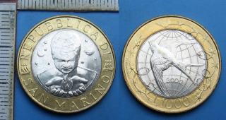 2000 - 1000 lir - San Marino
