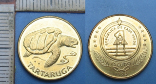 1994 - 1 escudo - Kapverdy, Tartaruga