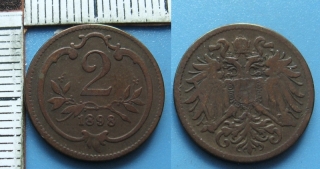 1898 - 2 heller - František Josef I.