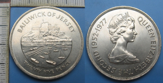1977 - 25 pence - Jersey