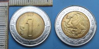 1997 - 1 peso - Mexiko