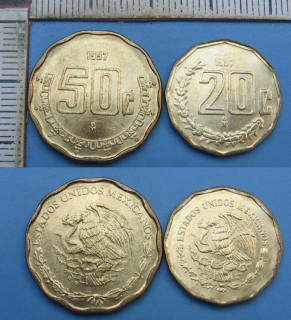 1997 - 20 a 50 centavos - 2x Mexiko