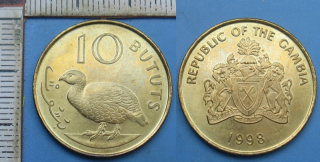 1998 - 10 bututs - Gambie