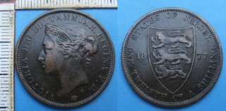 1877 H - 1/12 shilling - Jersey, Victoria