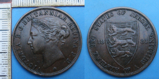 1881 - 1/12 shilling - Jersey, Victoria