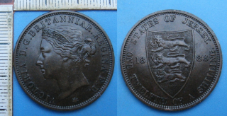 1888 - 1/12 shilling - Jersey, Victoria