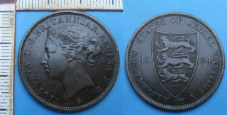 1894 - 1/12 shilling - Jersey, Victoria