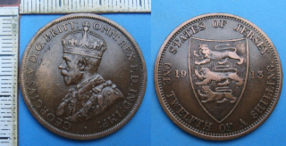 1913 - 1/12 shilling - Jersey, Jiří V.