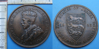 1923 - 1/12 shilling - Jersey, Jiří V.