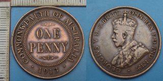 1913 - 1 penny - Austrálie, Jiří V.