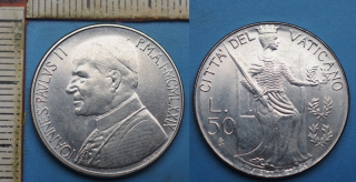 1979 - 50 lir - Jan Pavel II., Vatikán