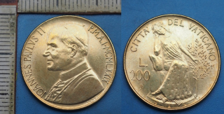 1979 - 200 lir - Jan Pavel II., Vatikán