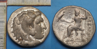 0325-320 př. n. l. - tetradrachma, stříbro - Alexandr III. Veliký, Makedonie