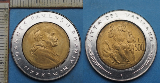 1982 - 500 lir - Jan Pavel II., Vatikán