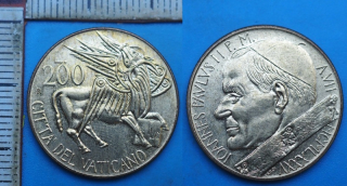 1985 / AN VII - 200 lir - Jan Pavel II., Vatikán