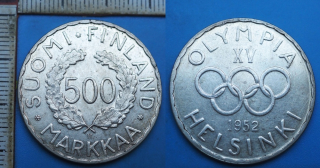 1952 H - 500 markkaa, stříbro - Finsko, XV. Olympijské hry