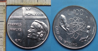 1983 / V - 100 lir - Jan Pavel II., Vatikán