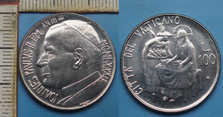 1981 / III - 100 lir - Jan Pavel II., Vatikán